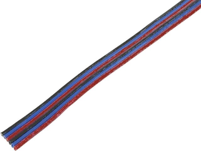 Kabel plochý PNLY 0,124-6 CN2 barevný PVC 6-žilový 0,124mm2 licna