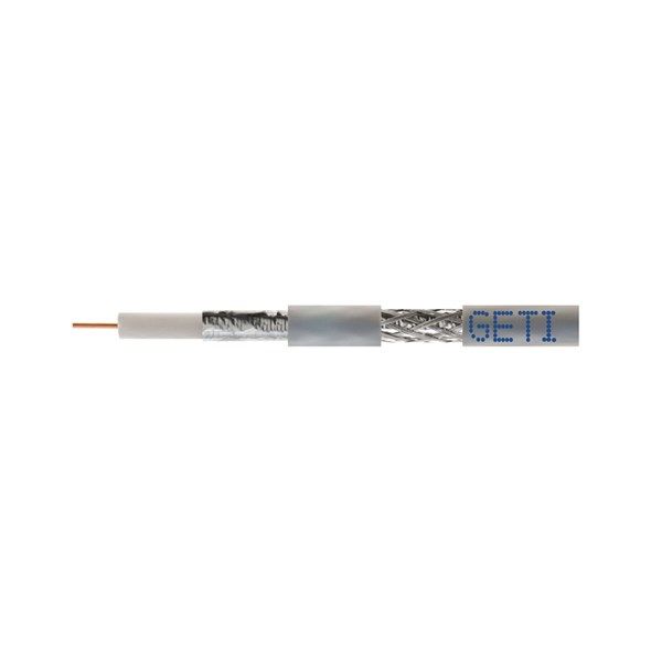 Koaxiální kabel GETI 407AL PVC 75 Ohm, vnější průměr 6,8mm, vyberte VARIANTU-