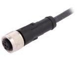 Konektor M12 4piny kabel 5m PUR RKT 4-225/5M lumberg pro snímače