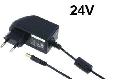 Síťový napájecí zdroj-pulzní 24V DC/1A stabilizovaný adaptér s pevným výstupním napětím