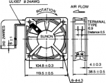 Ventilátor DP200A 230VAC 120x120x38mm