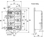 3F-B1600C175A 1600V/160A diodový usměrňovací můstek třífázový