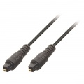 Kabel optický 2,0m 1x TOSLINK konektor - 1x TOSLINK konektor 2m VALUELINE VLAP25000B20 pro přenos audio signálu