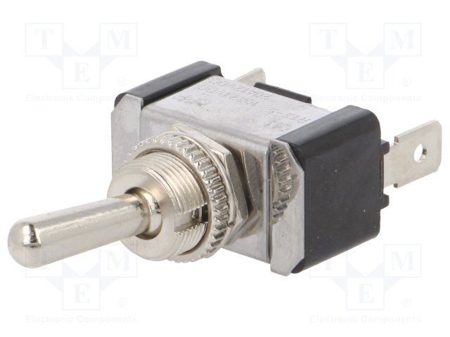 Přepínač páčkový R13-5 2-polohy/2pin ON-OFF 12VDC/20A konektory Faston 6,3x0,8mm