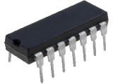 74HC132 Logický integrovaný obvod 4x 2-vstupý Schmittův klopný obvod NAND, DIP14