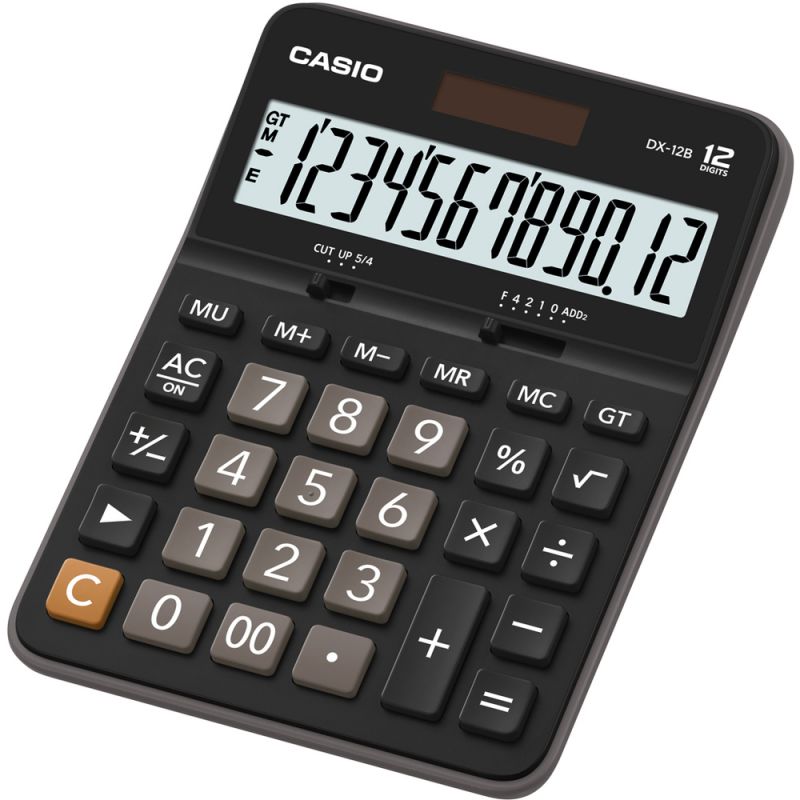 Kalkulátor stolní CASIO DX-12B 12-místný velký LCD displej