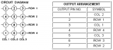 KLÁVESNICE 12-304BMP BW černá, 12-ti tlačítková plastová klávesnice, Znaky: 0,1,2,3,4,5,6,7,8,9,*,#.