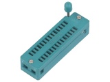 Patice pro integrovaný obvod DIL28, rozteč 7.62mm testovací pro integrované obvody 28pin, rozteč 7.62mm x 2.54mm, ZIF - s nulovou silou