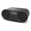 Radiomagnetofon SONY ZS-PS50B s CD MP3 a USB, CD přehrávač s AM/FM příjmem • výkon 2× 2 W RMS • přehrává MP3, WMA, CD-R/RW • USB • LCD displej • Audio-in • konektor pro sluchátka • hmotnost 1,7 kg