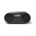 Radiomagnetofon SONY ZS-PS50B s CD MP3 a USB, CD přehrávač s AM/FM příjmem • výkon 2× 2 W RMS • přehrává MP3, WMA, CD-R/RW • USB • LCD displej • Audio-in • konektor pro sluchátka • hmotnost 1,7 kg