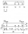 RELÉ 24VDC-6A F3451.7, 1 x přepínací kontakt 6A/250VAC; 6A/30VDC, 24V DC max. 36V DC Finder