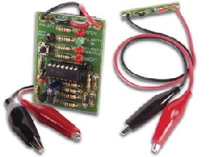 Tester vodivosti a polarity kabelů STAVEBNICE, LED indikace zkratu, přerušení, a polarity kabelů.