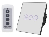 Bezdrátový stmívač a vypínač s dálkovým i manuálním ovládáním, napětí: AC 220–240V, max. 800W/kanál, Barva bílá.