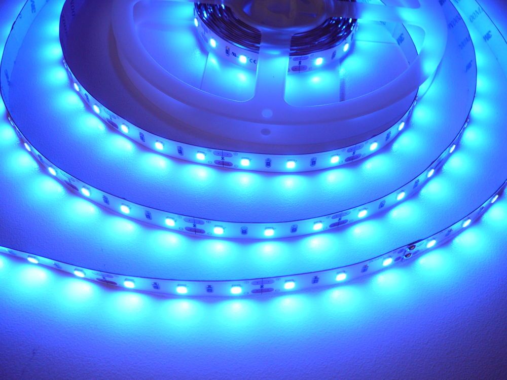 LED pásek vnitřní samolepící 300SB3 60LED/m 12V 12W/m barva modrá cena za 1m