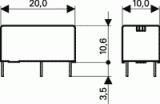 RELÉ 5VDC-6A RE030, 1 x přepínací kontakt 6A, 5V DC 0-1393217-1