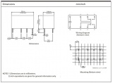 RELÉ M4-12H 2x přepínací kontakt 1A, 12VDC elektromagnetické s cívkou 