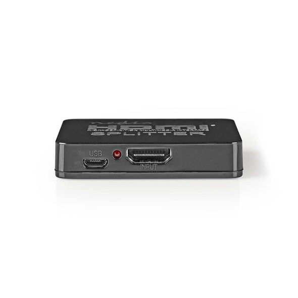 Rozbočovač 1x HDMI vstup - 2x HDMI výstup NEDIS VSPL34002BK, podporuje 3D, Full HD 1080p a 4K2K média