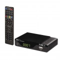 Set box EM190-S HD HEVC H265 (DVB-T2) set-top box, přijímač, USB, přijímač pro příjem digitálního pozemního TV s možností nahrávání přes USB port, mpeg 2, mpeg 4, h.264, h.265, HEVC, 1× USB 2.0, 1× HD