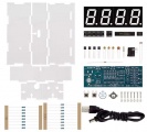 Stavebnice Digitální hodiny, řízené krystalem 32798Hz, LED displej barva-