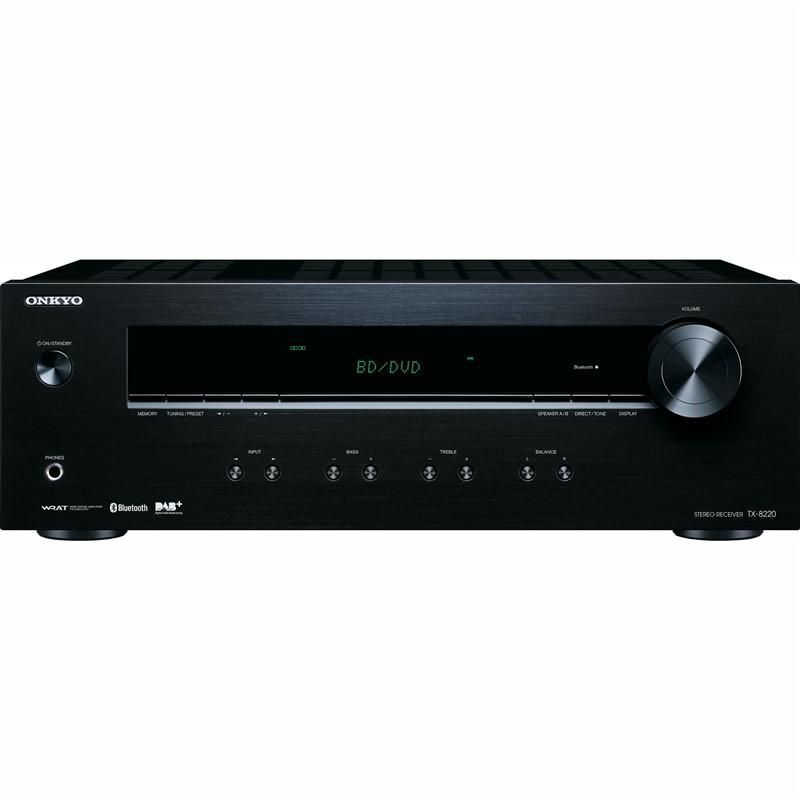 Zesilovač Onkyo TX-8220 černý , FM/DAB+ tuner s 40 předvolbami paměti.