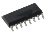 CMOS4015 Logický integrovaný obvod SMD, Static shift register, 4bit  , SO16