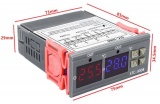 Digitální termostat STC-3018, -50° až +110°C, napájení 230VAC, modul
