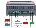 Digitální termostat STC-1000, -50° až +99,9°C, napájení 12VDC, modul do panelu