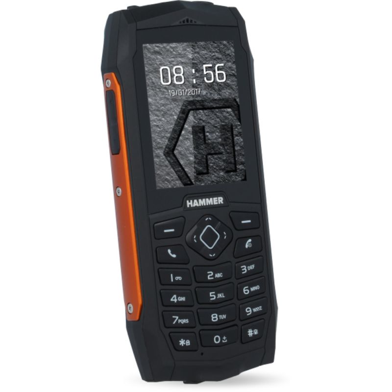 HAMMER 3 Mobilní telefon s klasickou tlačítkovou klávesnicí. Bluetooth: 2.1, 2x miniSIM MYPHONE