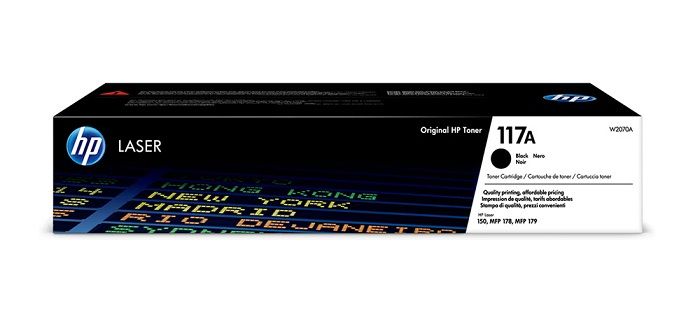 HP 117A Black (W2070A) - originální černý toner pro HP 117A Black Toner (cca 1100 stran) pro HP Color Laser 150a,150nw,178nw,179fnw