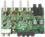 Modul DX0809 Stereo zesilovače 2x15W s korekcemi s TDA8946, napájení 12–15VDC/3A, vstupy AUX a MIC.