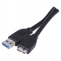 Náhradní kabel USB kabel 3.0 A vidlice - micro B vidlice 1m pro externí disky 