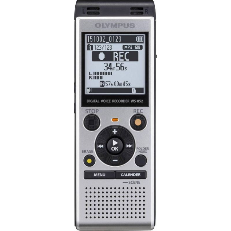 OLYMPUS WS 806 STERO digitální záznamník-diktafon, 4 GB pojme až 1570 hodin nahrávky, baterie AAA vydrží 100 hodin