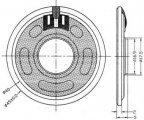 Reproduktor Y45M 8Ohm 0,5W @45mm, výška: 5mm