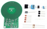 Stavebnice detektoru kovů s dosahem do 60mm a zvukovou i optickou signalizací. Napájení 3–5V