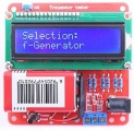  Stavebnice R-L-C metr+ tester polovodičů+PWM generátoru 1Hz-2Mhz, střída 1–99%