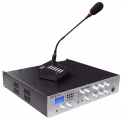 Ústředna rozhlasová JPA 1185 2 line + 3 mic vstupy, 3 zóny, 180 W, priorita, přehrávač MP3, SD + USB čtečka, FM tuner, Bluetooth, audio modul pro gongy a hlášení, IR dálkové ovládání, příprava pro IP 