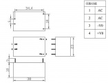 Napájecí spínaný zdroj HLK-5M05,100-240VAC/5VDC/1A/5W do plošného spoje