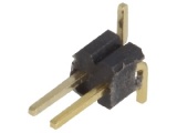 ASL002G-SMD-1,27 1-řadá přímá jumperová lišta 2 pin, zlacená, RM 1,27mm