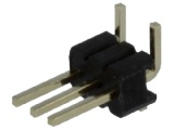 ASL003G-SMD-1,27 1-řadá přímá jumperová lišta 3 pin, zlacená, RM 1,27mm