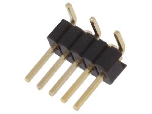 ASL005G-SMD-1,27 1-řadá přímá jumperová lišta 5 pin, zlacená, RM 1,27mm