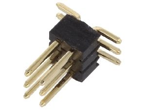 ASL006DG-SMD-1,27 2-řadá přímá jumperová lišta 6 pin, zlacená, RM 1,27mm