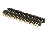 ASS4019DG  2-řadá přímá jumperová lišta 40 pin, zlacená 2,54mm