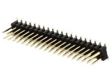 ASL040DG-SMD  2-řadá přímá jumperová lišta 40 pin lámací, zlacená 2,54mm