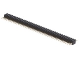 ASL040G-1,27 1-řadá přímá jumperová lišta 40 pin, zlacená, RM 1,27mm