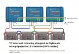 Bateriový balancér Victron Energy balanční obvod pro baterie, sleduje a vyrovnává nabíjecí rozdíly baterií