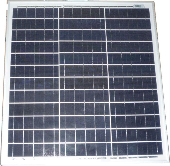 Fotovoltaický polykrystalický solární panel 40Wp/2,12A, 36 cells (MPPT 18V) 18V/2,12A. Rozměry 550x510x25mm
