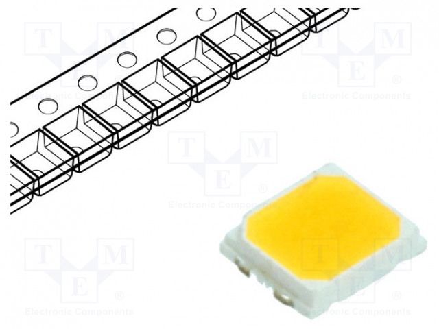 LED dioda LTW2835SZ SMD bílá teplá 3000K; úhel 80-120°, svítivost 22-28lm, 60mA, napětí 2,9-3,2V