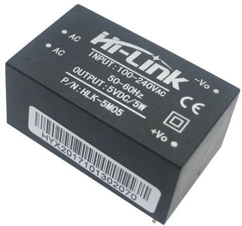 Napájecí spínaný zdroj HLK-5M05,100-240VAC/5VDC/1A/5W do plošného spoje