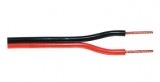 Vodič dvoulinka-kabel CYH 2x0,75 černá/červenočerná BCYH 075/BkR 