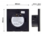 Bezdrátový vypínač, stmívač s dálkovým ovládáním-černý